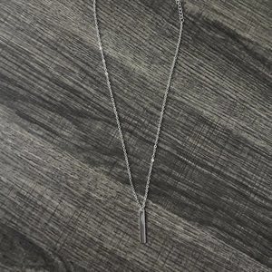 Silver Necklace w/ Dangle